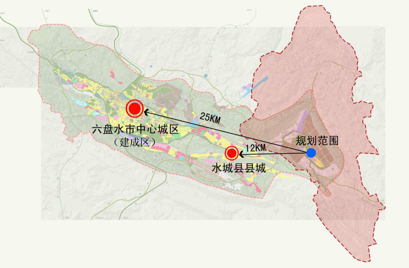 开发区在六盘水区位分析及对外交通规划图
